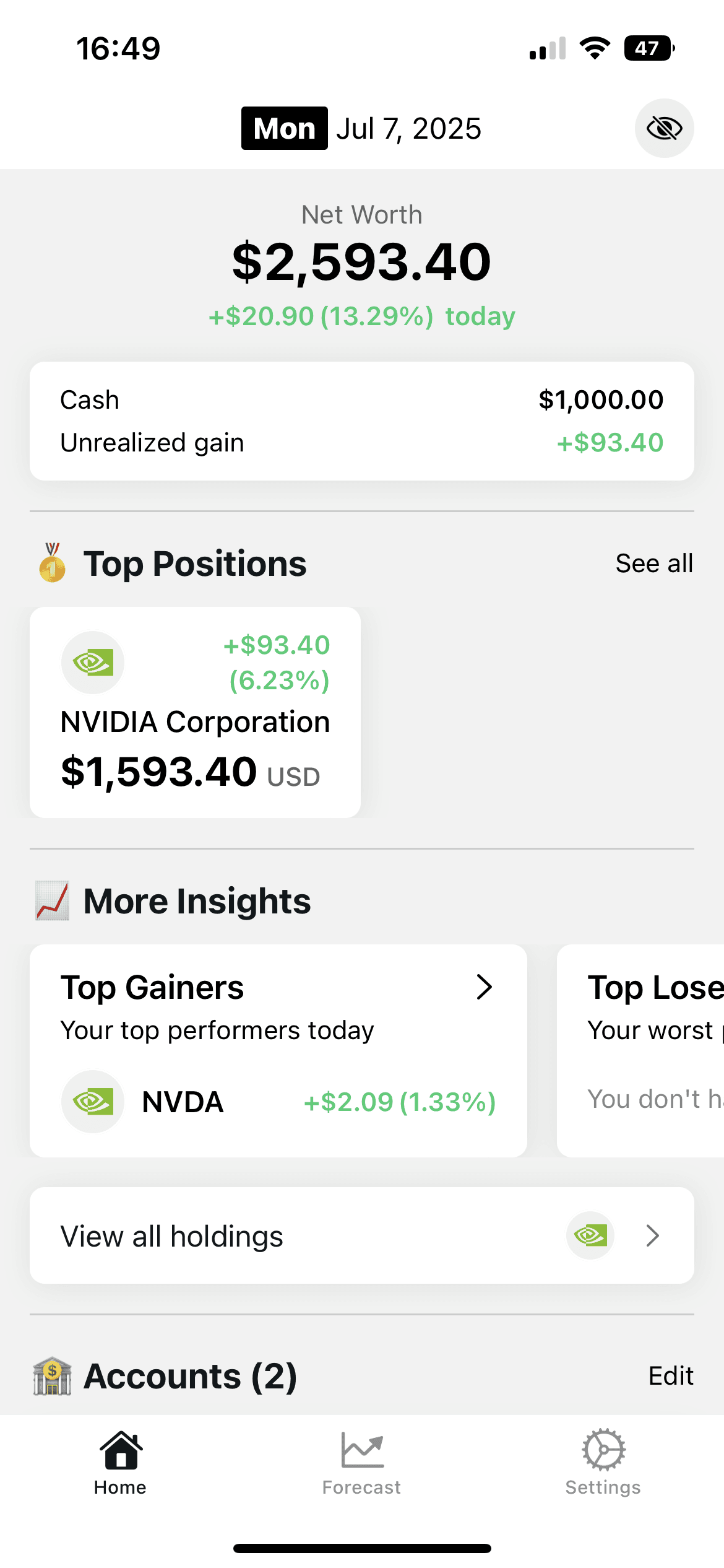 App screenshot